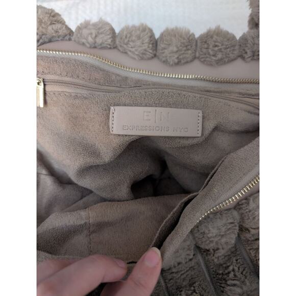 Expressions NYC Large Fluffy Tote Bag - Picture 5 of 5